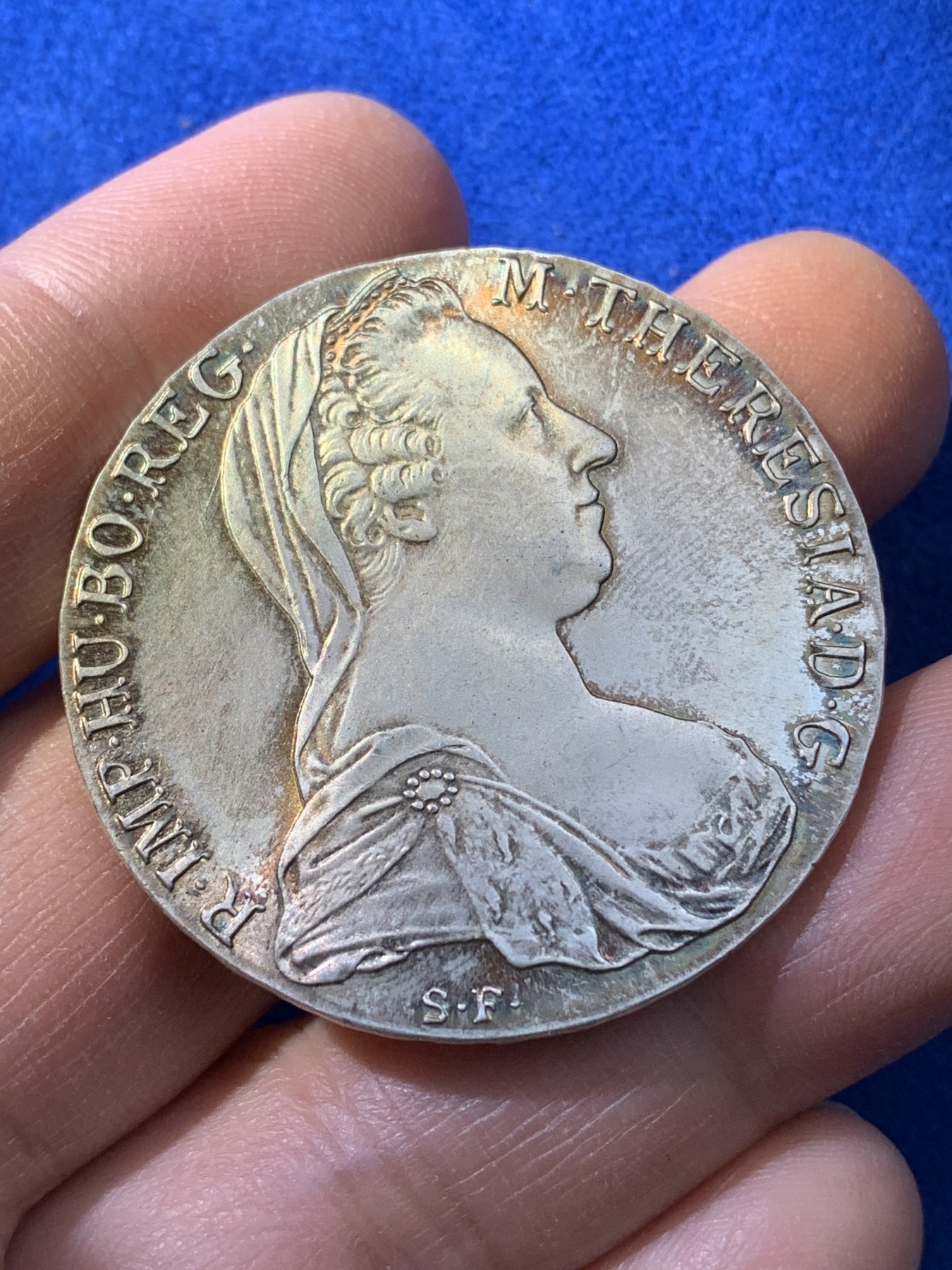 《竞宝斋》第221场-周日，周一 2场 (全场包邮) 1780年奥地利大奶妈玛利亚特蕾莎1泰勒银币 后铸版