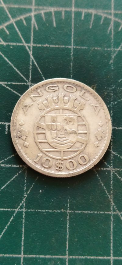 外国硬币初藏散币银币第12场(每周1场，周四上拍) - 葡属安哥拉10埃斯库多银币1952年。
