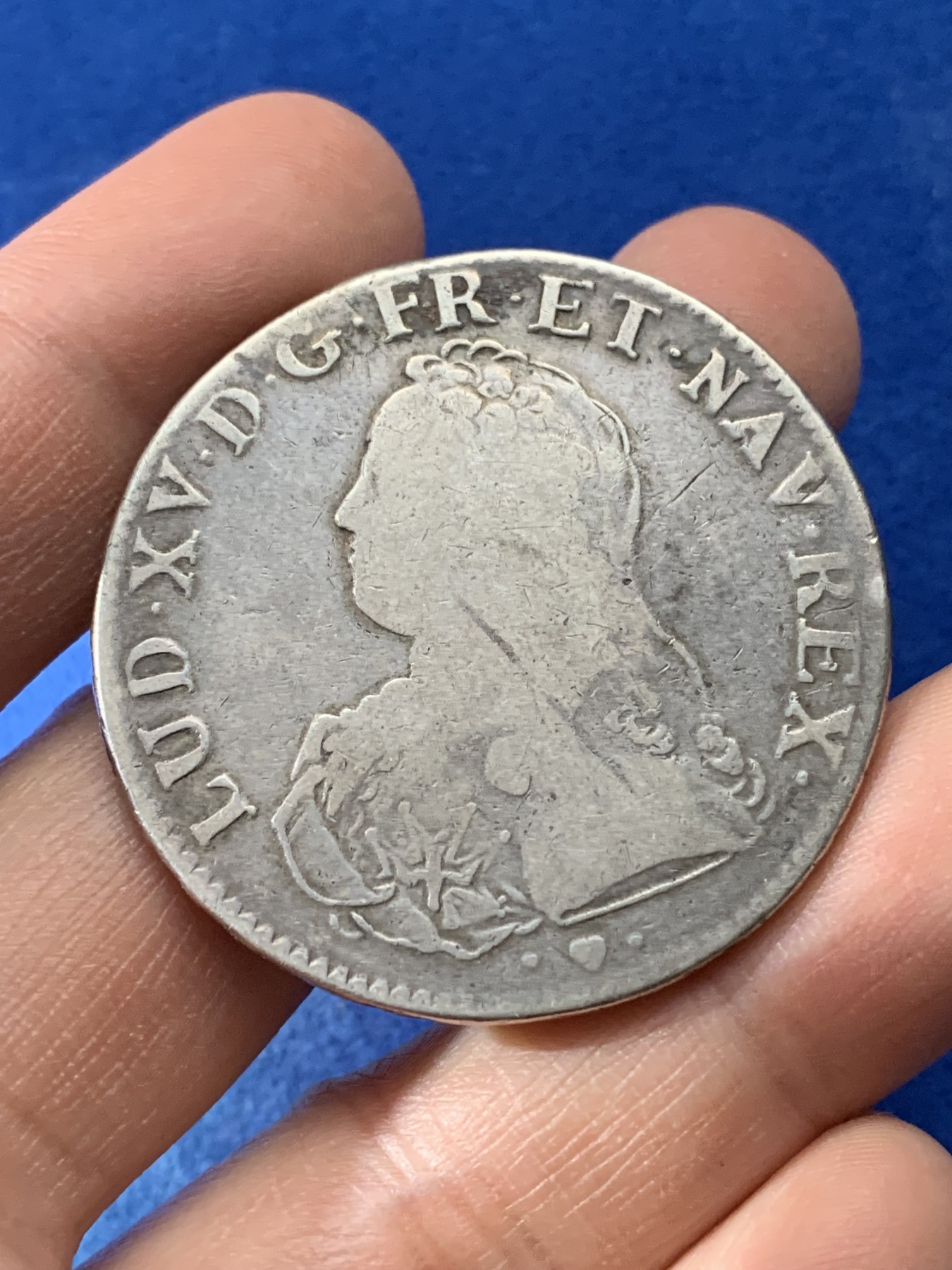 《竞宝斋》第221场-周日，周一 2场 (全场包邮) 法国1738年路易十五原味埃居大银