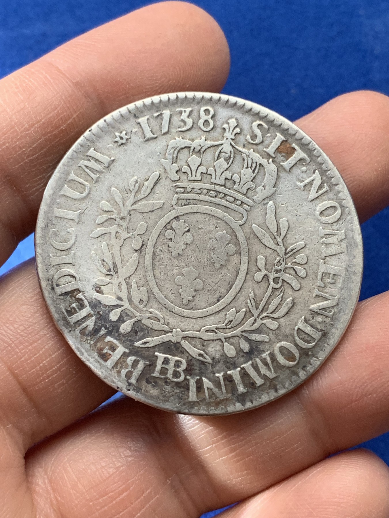 《竞宝斋》第221场-周日，周一 2场 (全场包邮) 法国1738年路易十五原味埃居大银