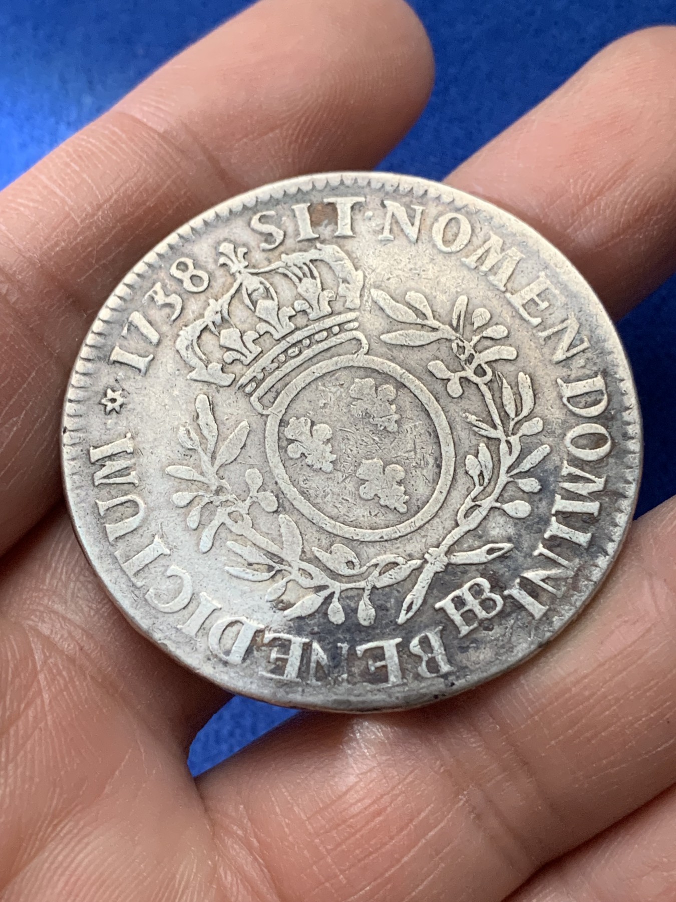 《竞宝斋》第221场-周日，周一 2场 (全场包邮) 法国1738年路易十五原味埃居大银