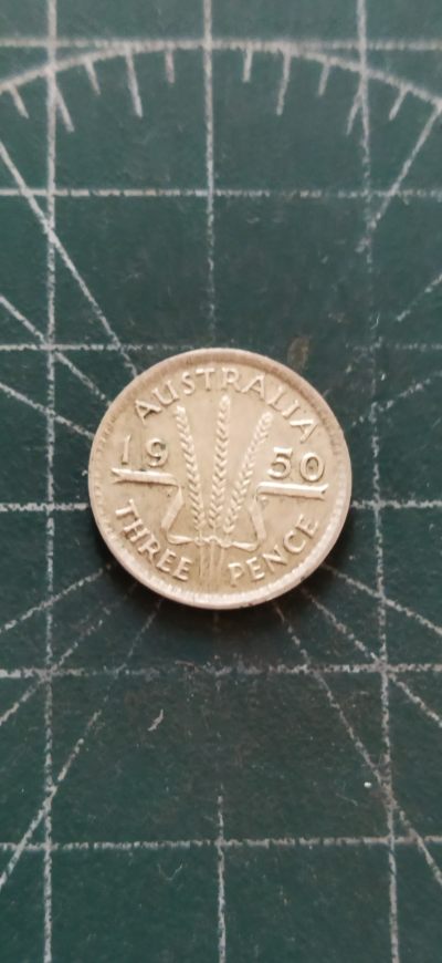 外国硬币初藏散币银币第12场(每周1场，周四上拍) - 澳大利亚3便士银币1950年。
