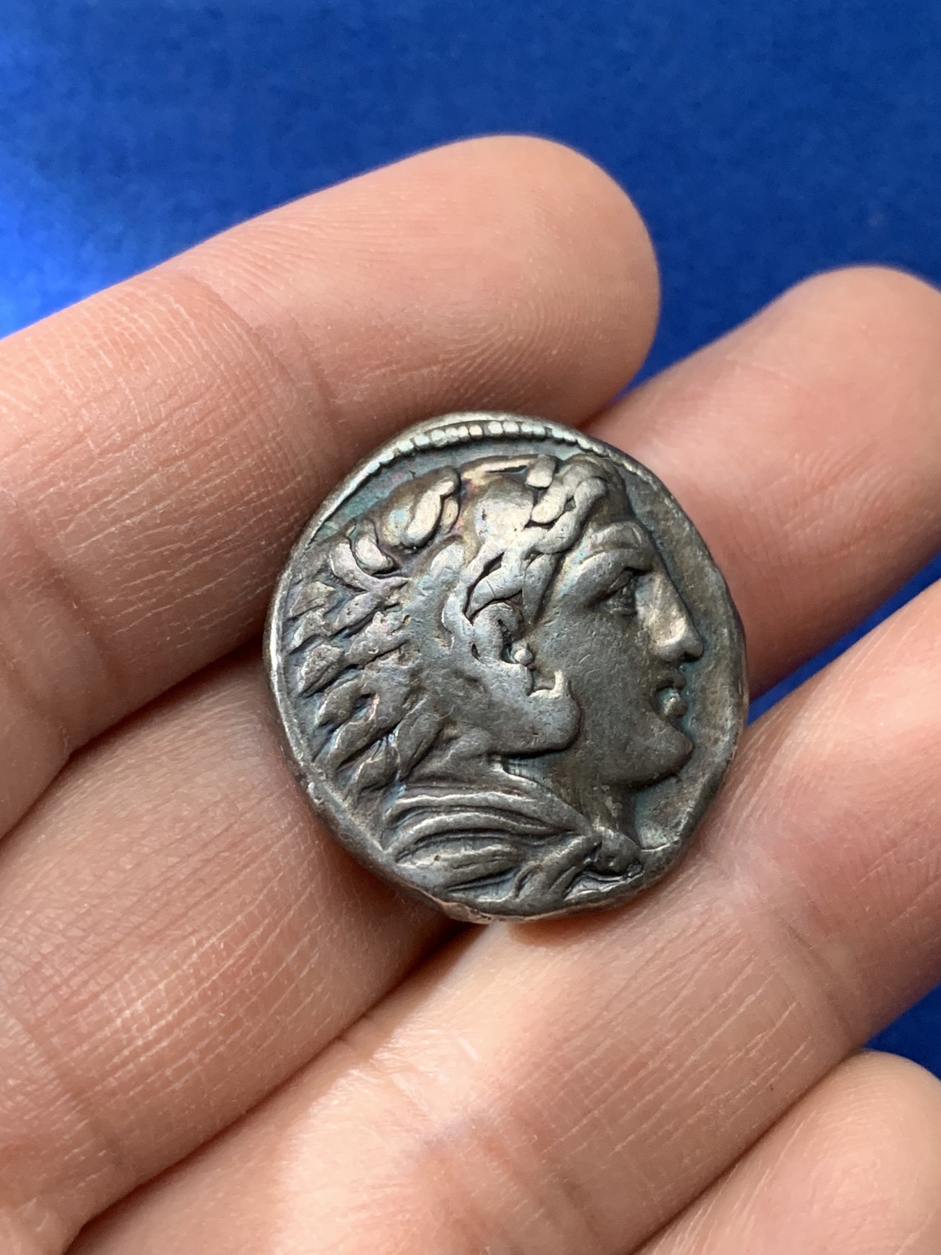 《竞宝斋》第221场-周日，周一 2场 (全场包邮) 古希腊银币 亚历山大四德银币 16.25克 （公元前336-323）