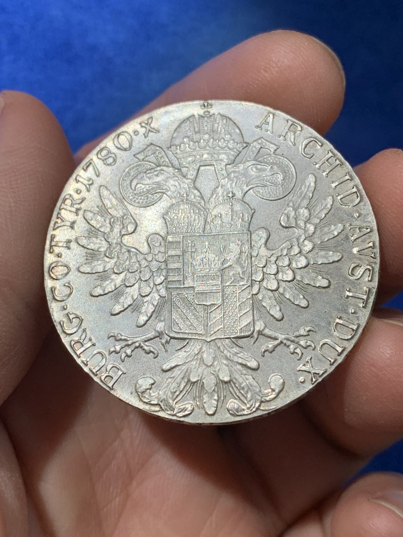 《竞宝斋》第221场-周日，周一 2场 (全场包邮) 1780年奥地利大奶妈玛利亚特蕾莎1泰勒银币 后铸版