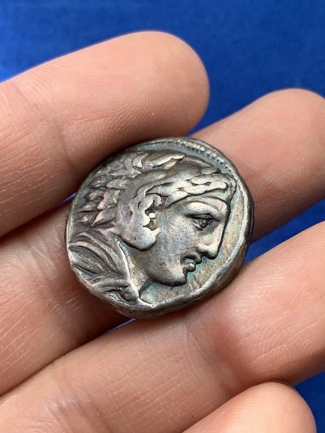 《竞宝斋》第221场-周日，周一 2场 (全场包邮) 古希腊银币 亚历山大四德银币 16.25克 （公元前336-323）