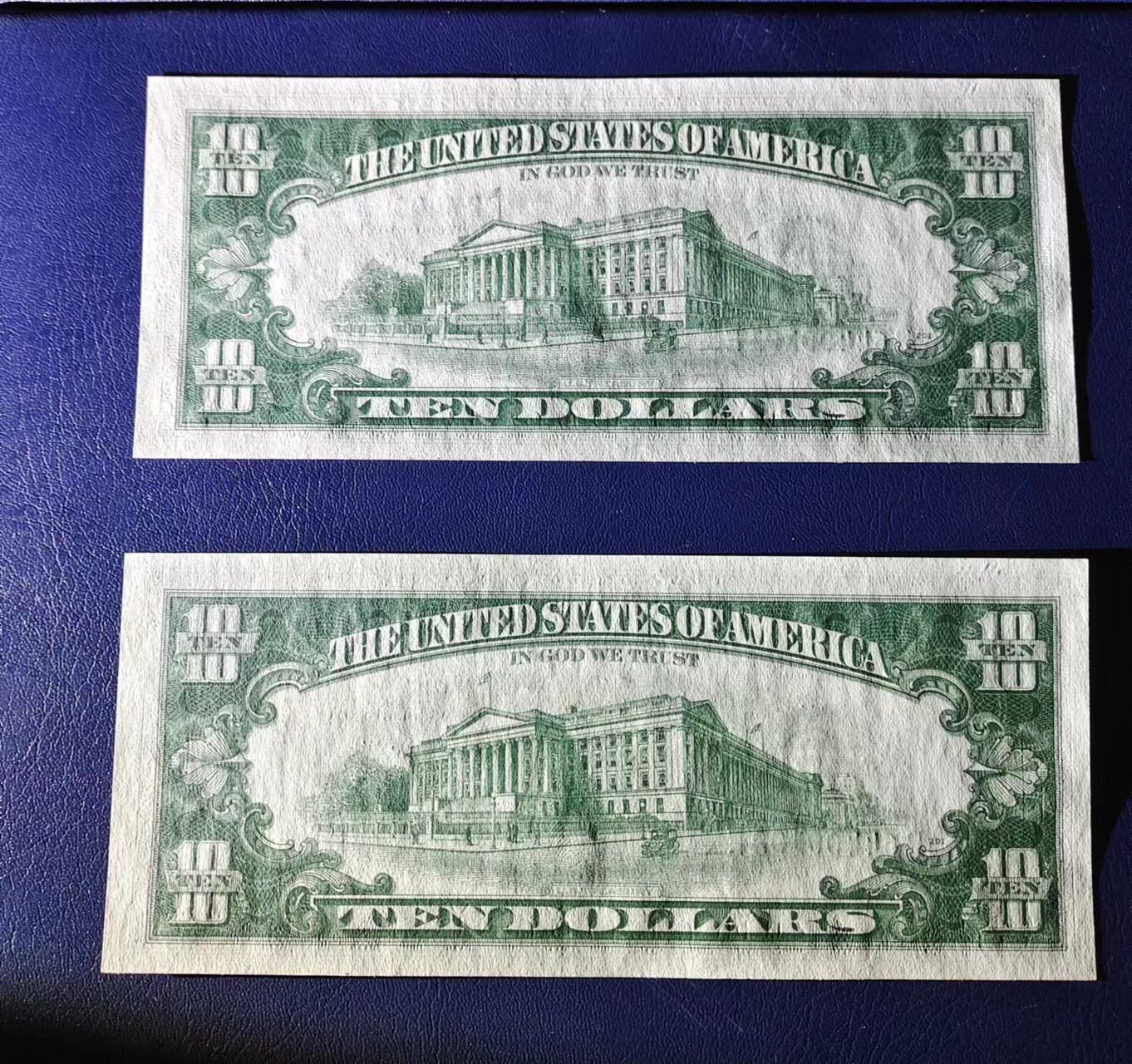 Unc 美国纸币 1969年C版 10元美金纸币  Unc 美国纸币 1969年C版 10元美金纸币 
