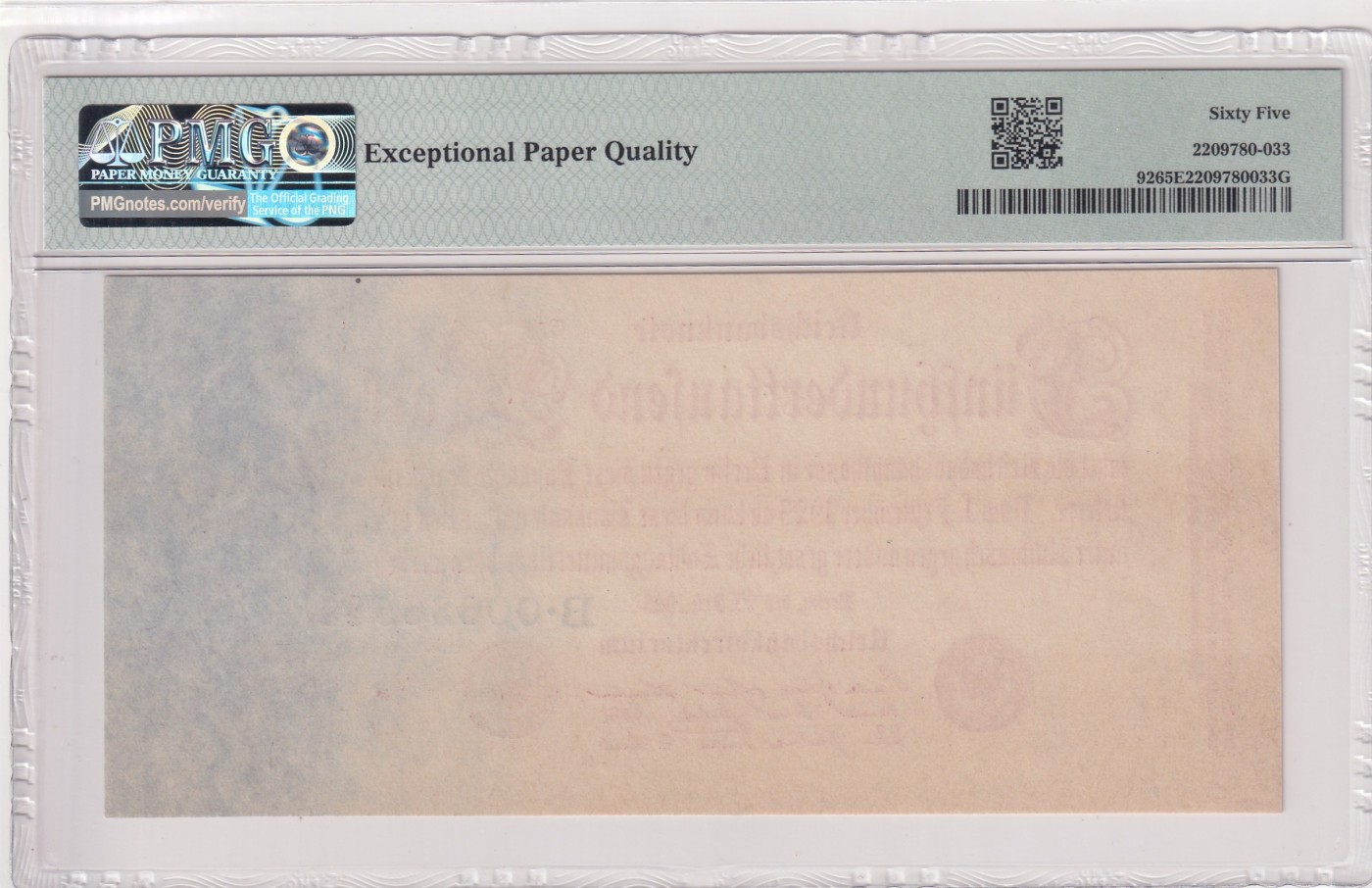 🌗乐淘淘世界纸币拍卖 第32期 🌓 【B00686581】德国1923年纸币 500000马克 PMG65EPQ