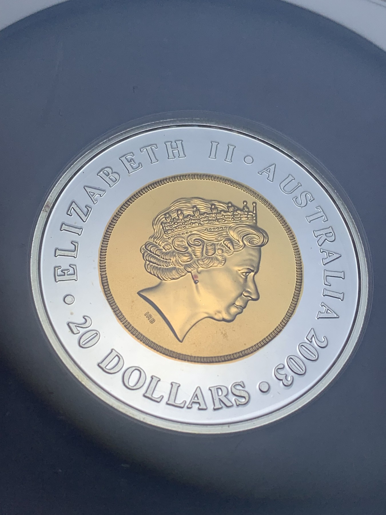 《竞宝斋》第221场-周日，周一 2场 (全场包邮) NGC高分PF66好品，2003伊丽莎白女王50周年4头像版本金银双色币，发行量1338枚（含999金8.39克）.值得你珍藏