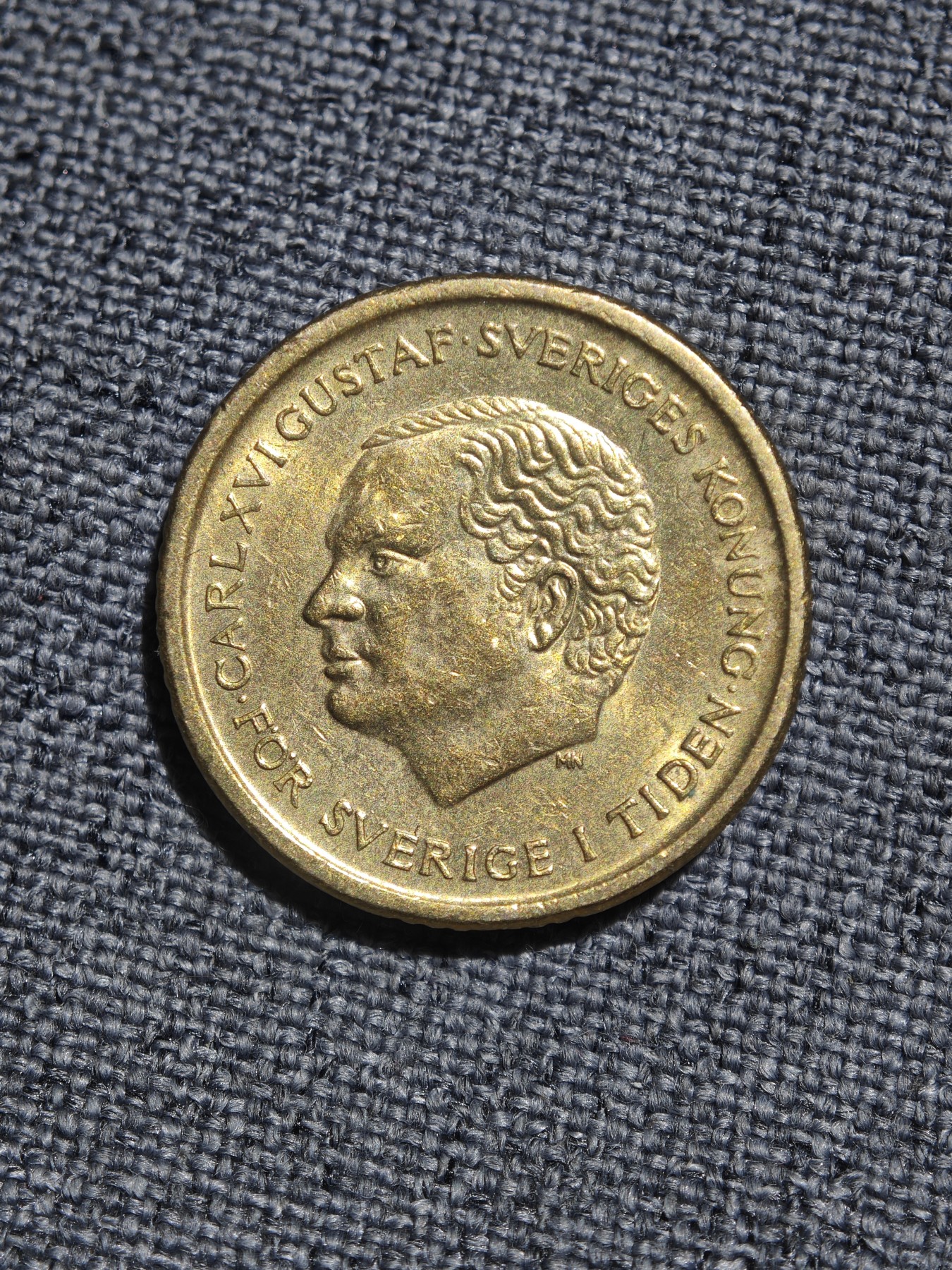 外国硬币收藏店第4期 稀少瑞典1991年古斯塔夫卡尔十六世10克朗厚铜币