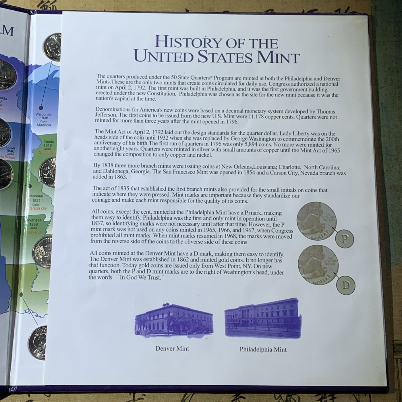 《竞宝斋》第221场-周日，周一 2场 (全场包邮) 美国50州25美分纪念套币 全新品相 带原装册子