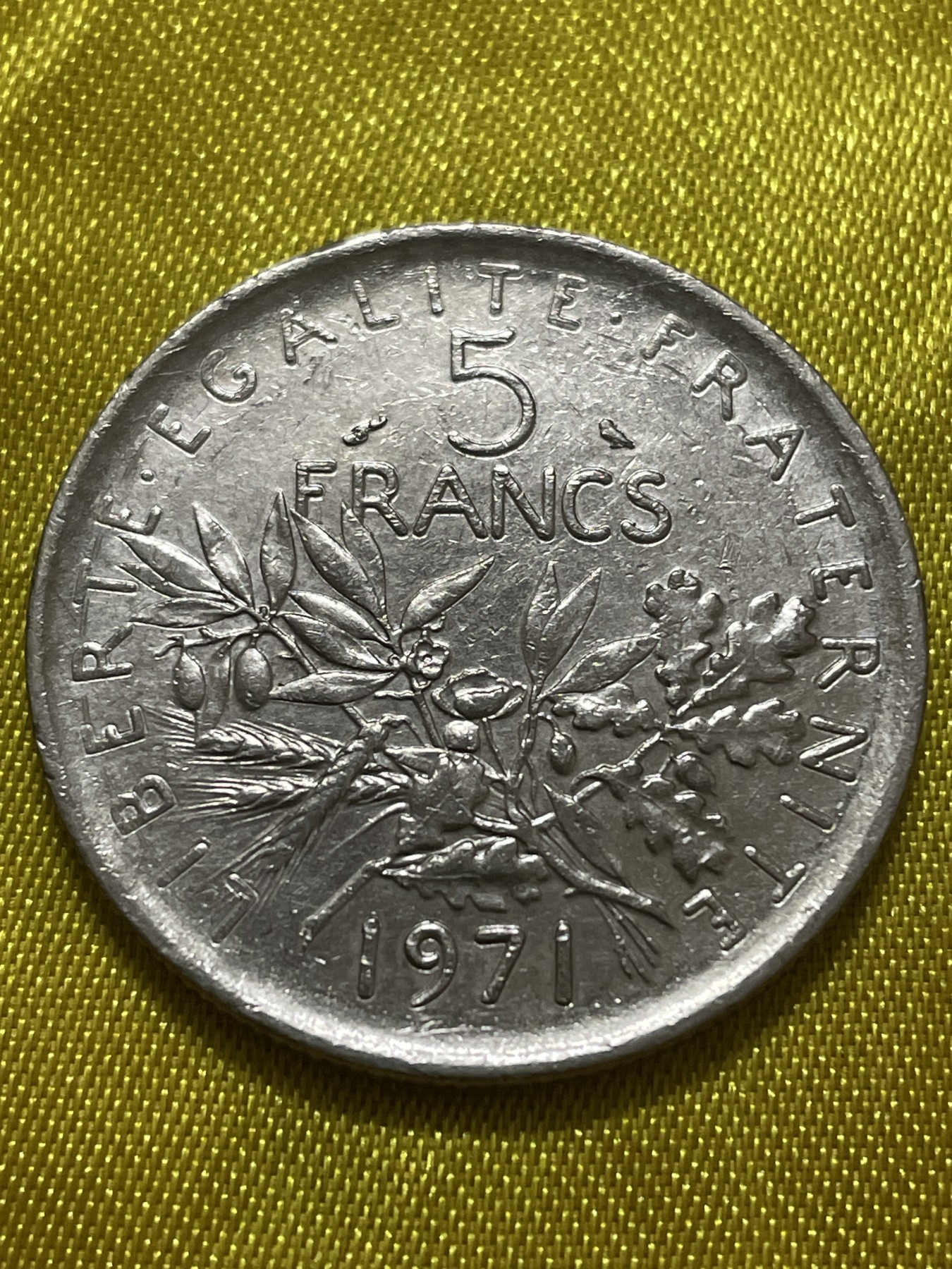 神仙姐姐散币好品专场第十期（无佣金，预留三期自动发出 美品1971年法国播种女神5法郎