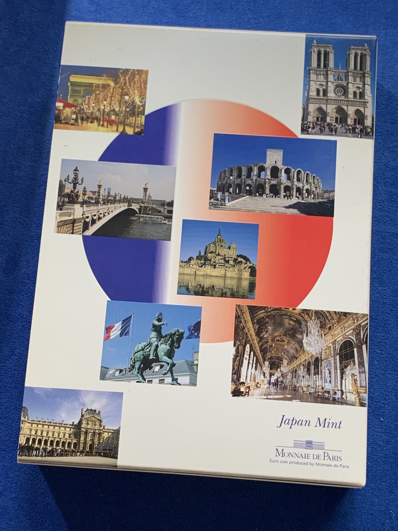 《竞宝斋》第221场-周日，周一 2场 (全场包邮) 日本2008年精制币套装-日法交流150周年，含22克银币