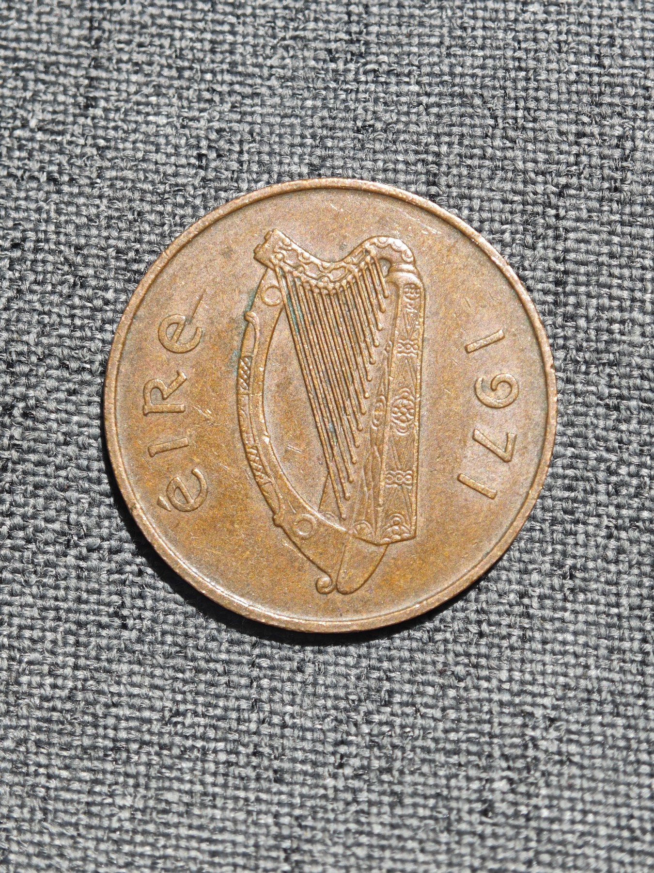 外国硬币收藏店第4期 爱尔兰1971年2便士铜币