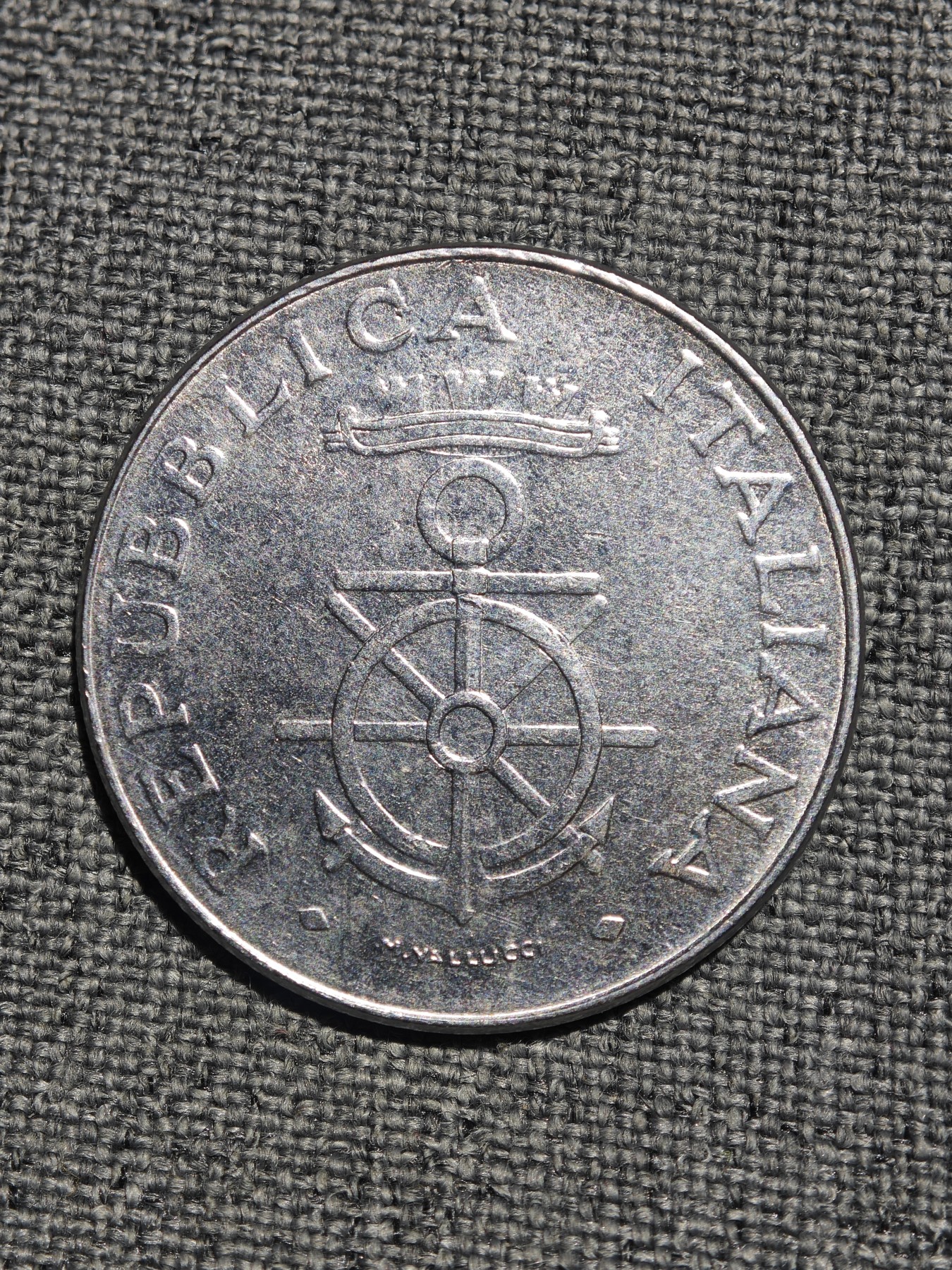 外国硬币收藏店第4期 意大利1981年100里拉利沃诺海军学院成立100周年纪念币