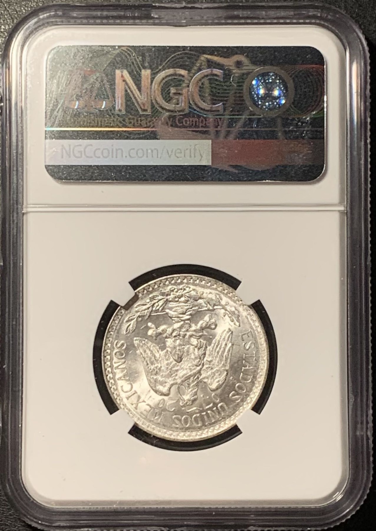 紫瑗钱币——第329期拍卖 墨西哥 1944年 M版 鹰洋 50分 银币 NGC MS65