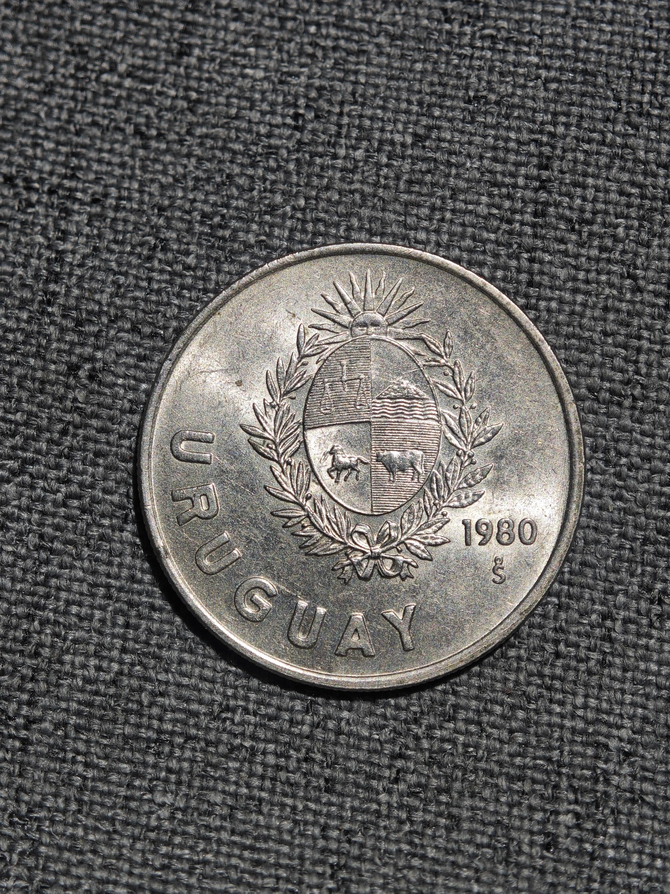 外国硬币收藏店第4期 乌拉圭1980年1比索