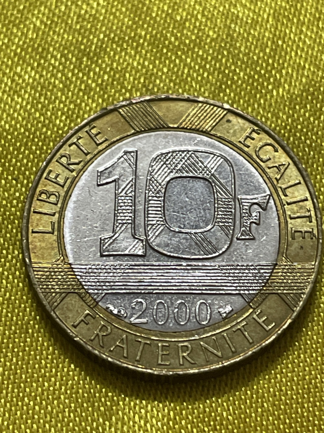 神仙姐姐散币好品专场第十期（无佣金，预留三期自动发出 2000年法国10法郎双色币