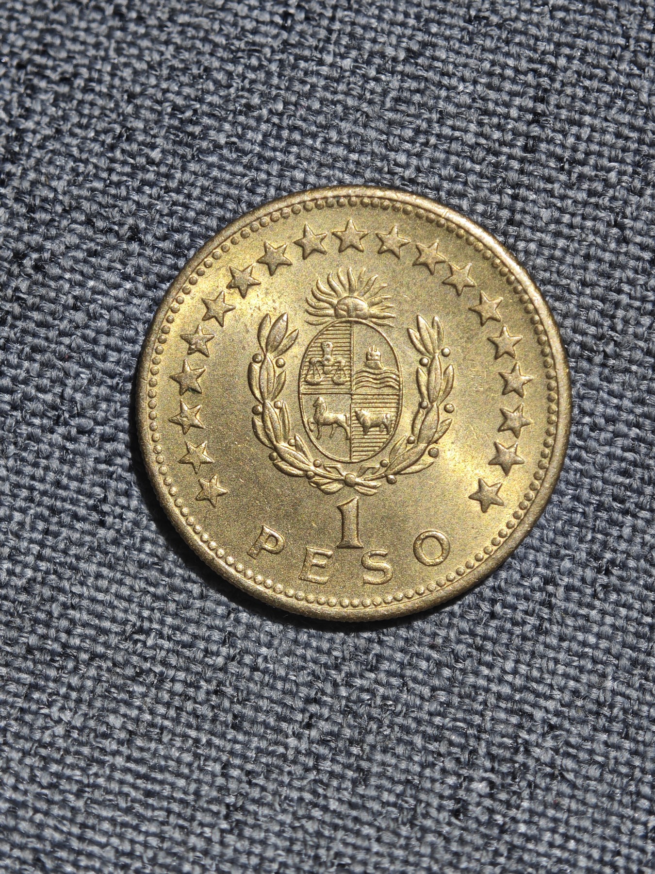 外国硬币收藏店第4期 美品乌拉圭1965年1比索铜币