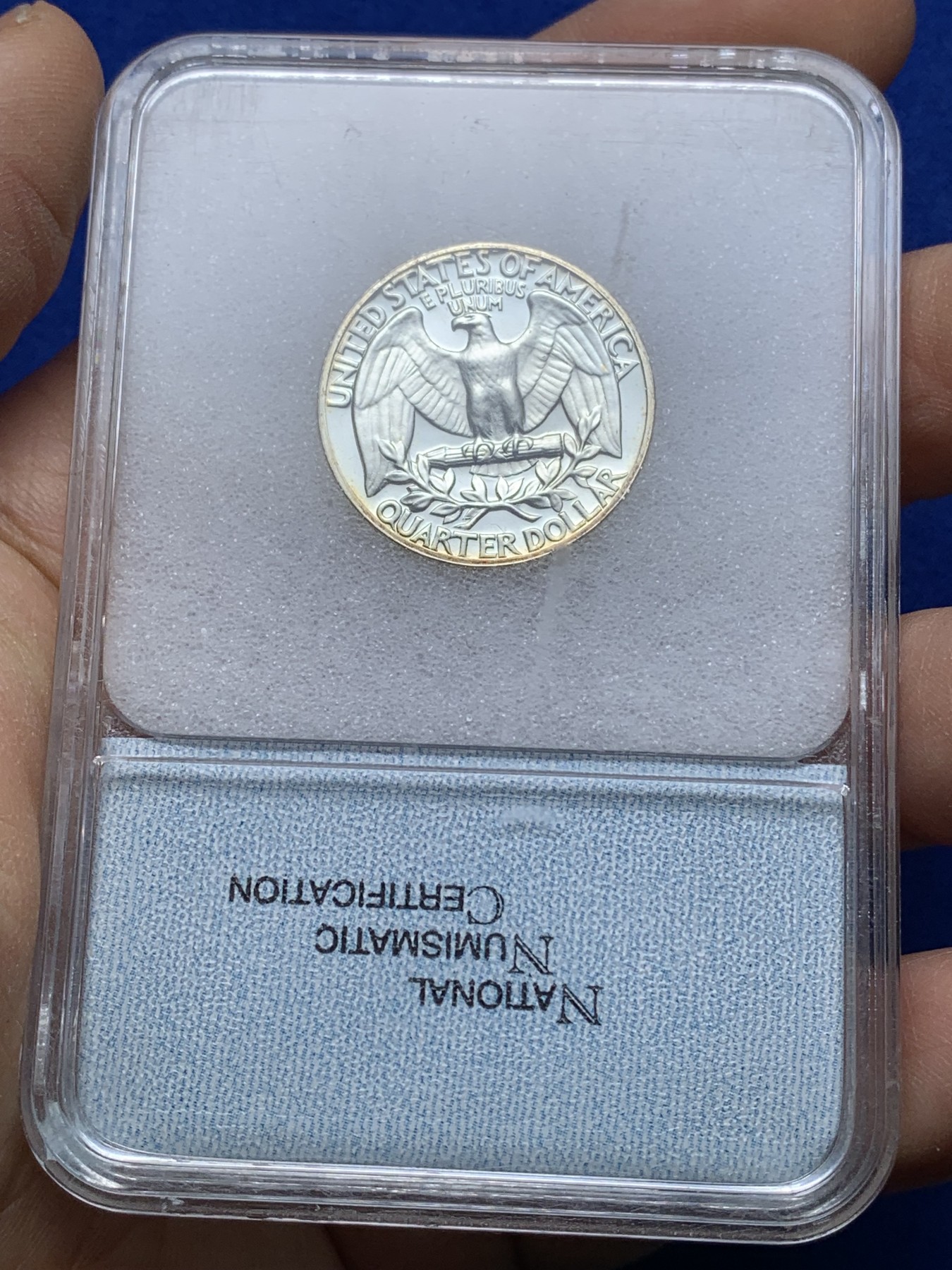 《竞宝斋》第221场-周日，周一 2场 (全场包邮) 两枚一组 NNC PR69 Deep Cameo 美国1961与1962精制25美分银币 品相完美