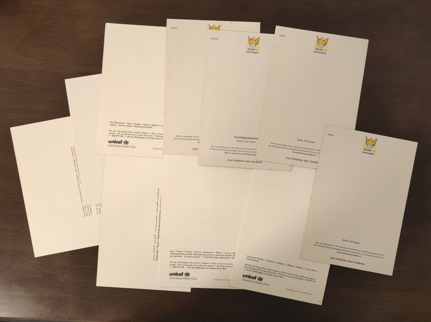 多国邮品🌞放大漏💥🔥💥组合专场 第③⑤场 上世纪节日贺卡（有部分全新）10件