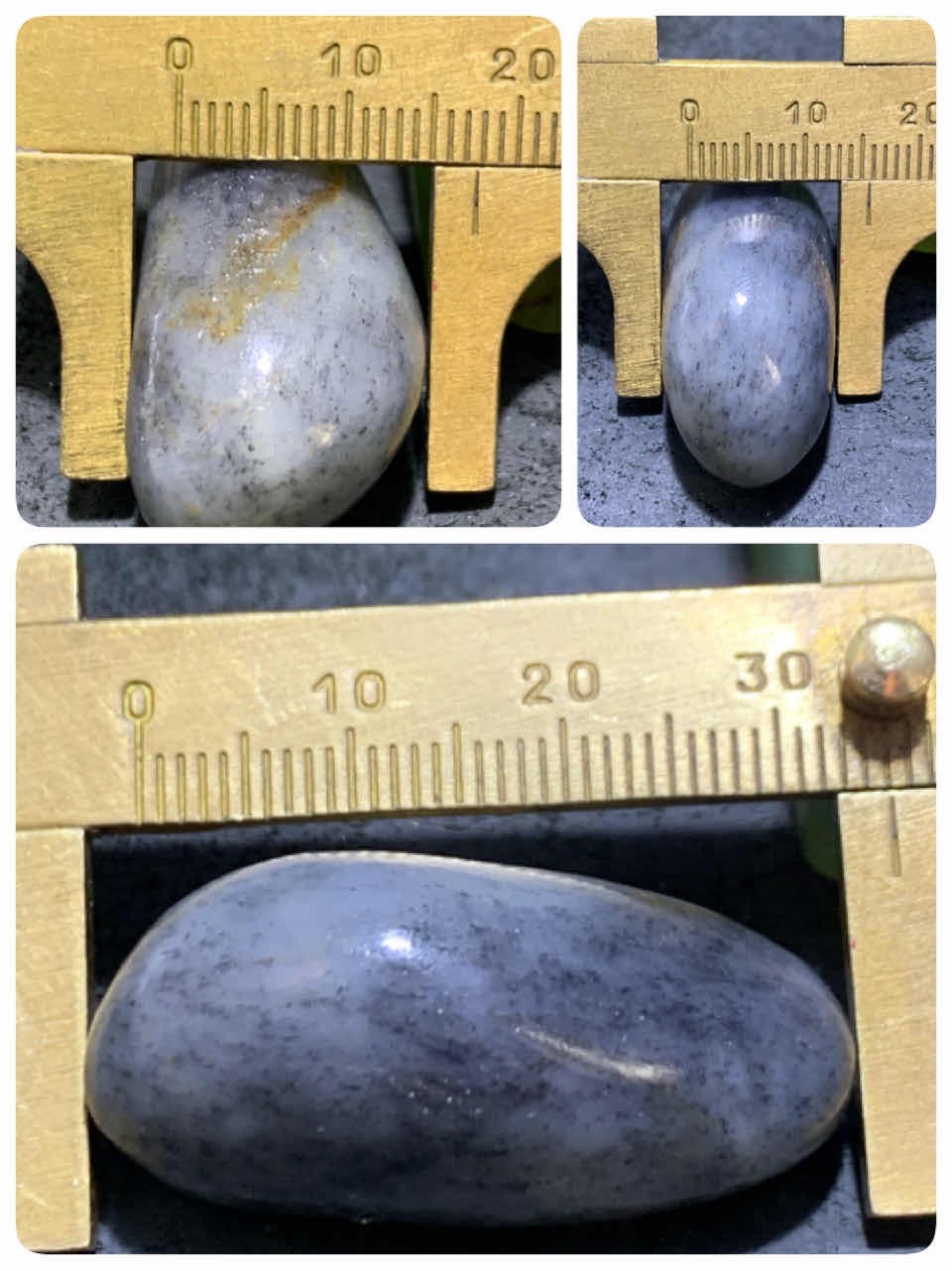 精美和田玉青花独籽一颗，
