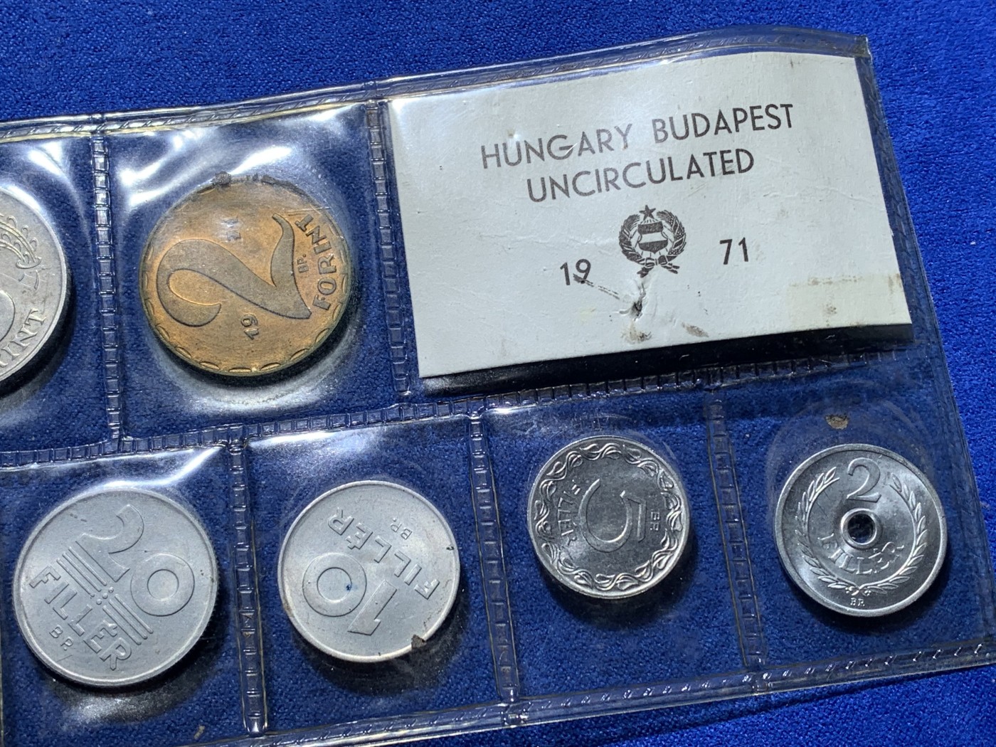 《竞宝斋》第221场-周日，周一 2场 (全场包邮) 匈牙利1971年清年普制套币