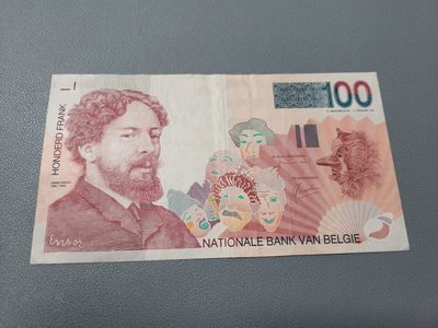 外国纸币第七场 - 比利时100法郎 原票