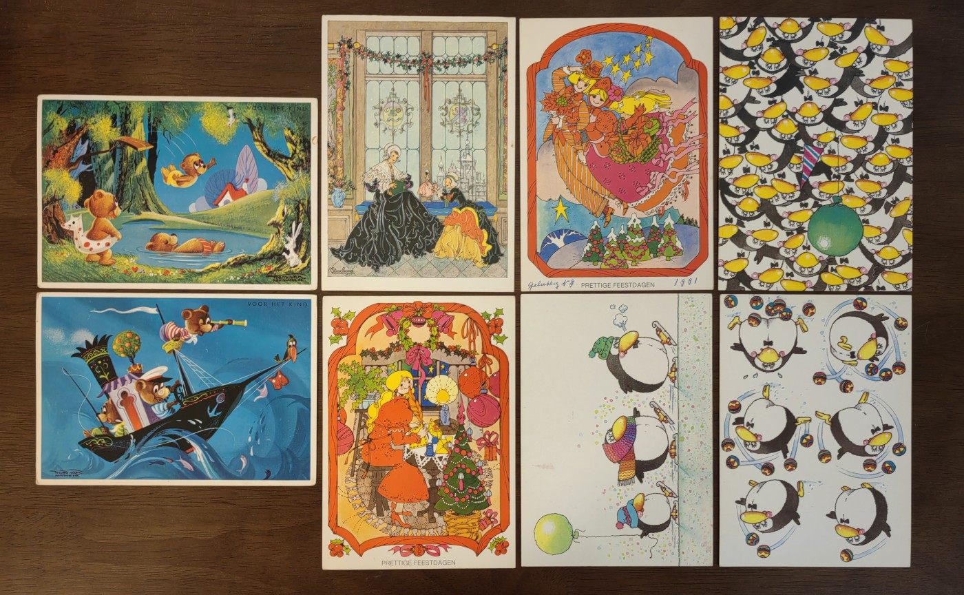 多国邮品🌞放大漏💥🔥💥组合专场 第③⑤场 卡通绘画系列明信片 8件