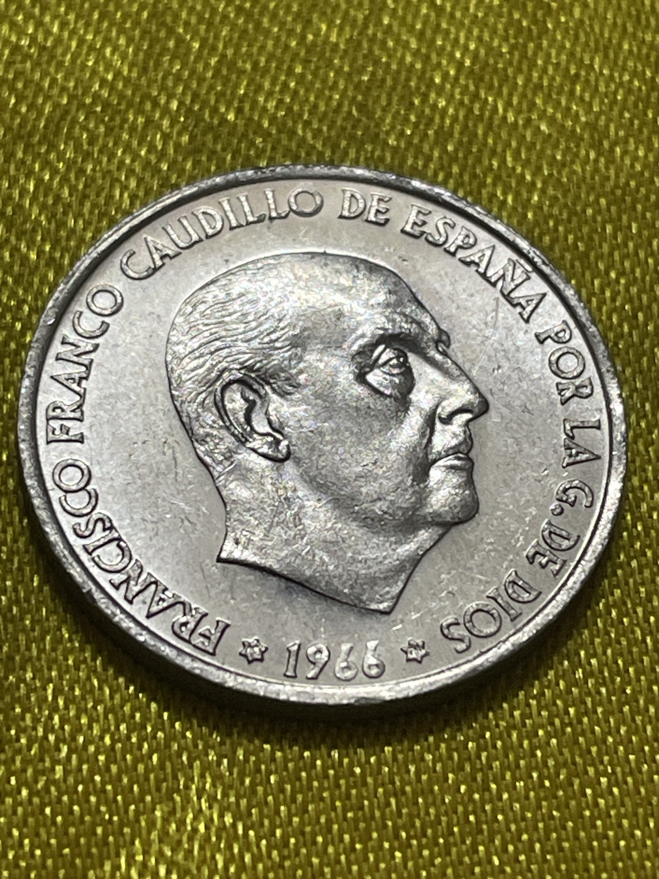 神仙姐姐散币好品专场第十期（无佣金，预留三期自动发出 原光品相1966年西班牙50分