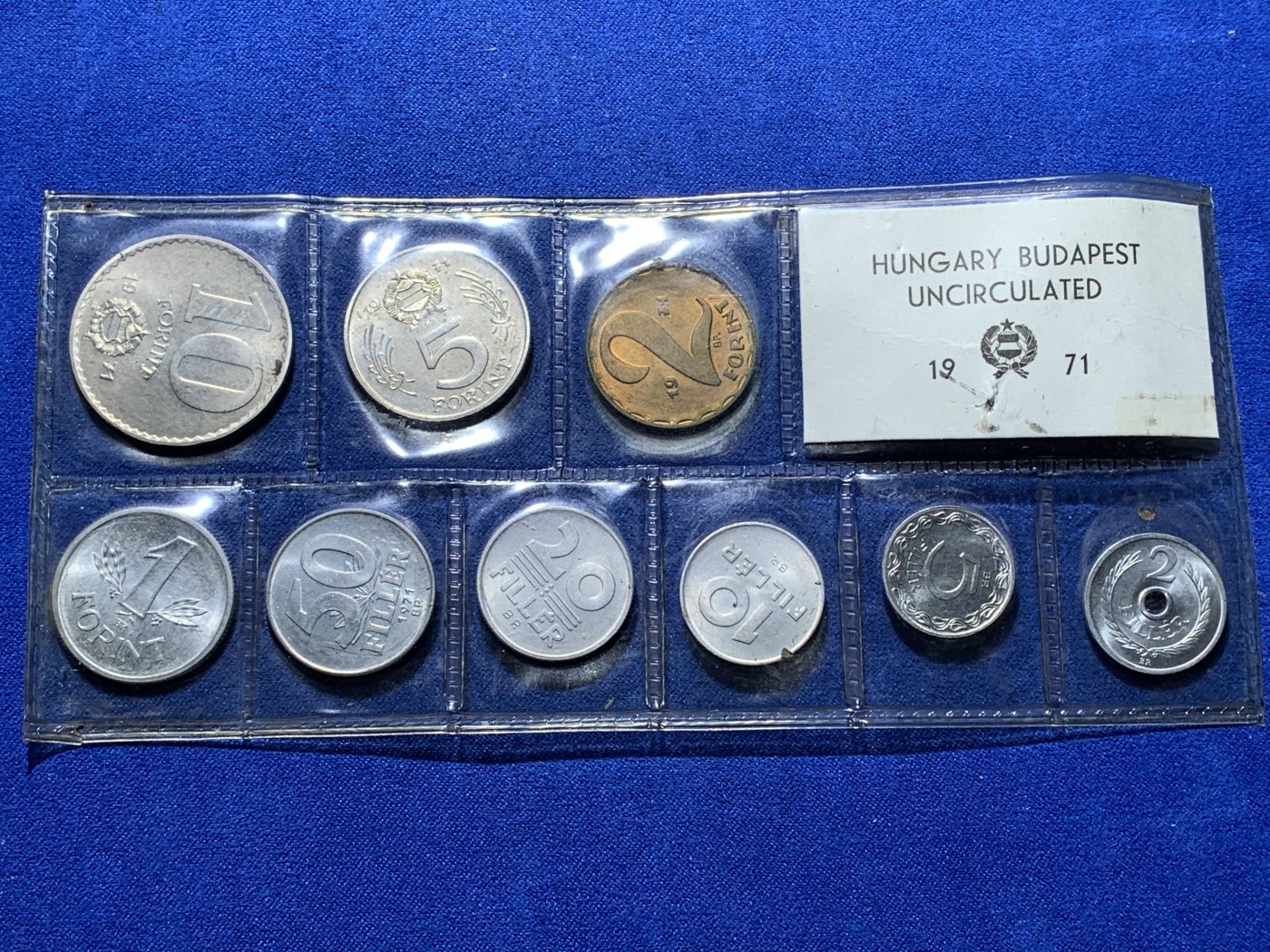 《竞宝斋》第221场-周日，周一 2场 (全场包邮) 匈牙利1971年清年普制套币