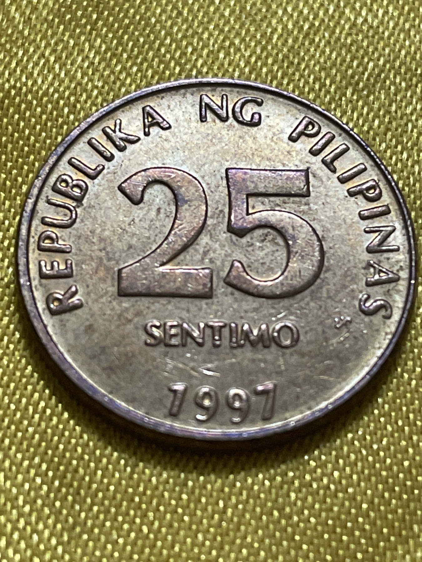 神仙姐姐散币好品专场第十期（无佣金，预留三期自动发出 1997年美品相菲律宾25分黄铜币