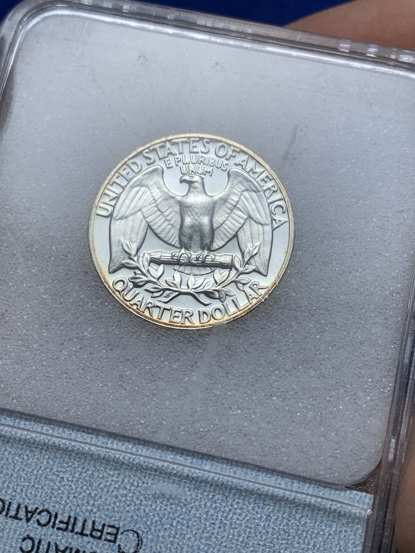 《竞宝斋》第221场-周日，周一 2场 (全场包邮) 两枚一组 NNC PR69 Deep Cameo 美国1961与1962精制25美分银币 品相完美