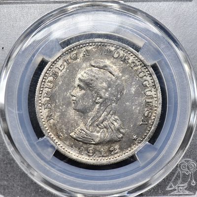 【良泉藏泉】殖民地钱币，及其他评级币专场 - 罕见！1912年，葡属印度骑字版，1卢比银币