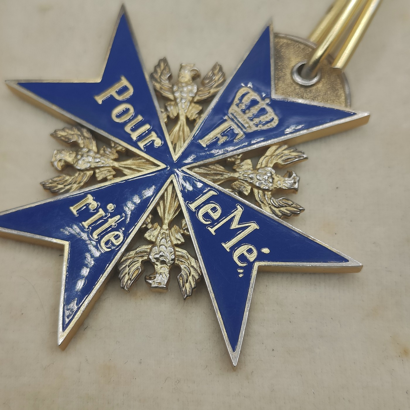 全场0元起拍 第115期 咸鱼国勋章拍卖专场 12月10日（周日）下午6：00开始 蓝色马克思勋章代章 银制 战后造