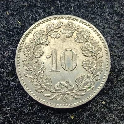 【淘币小摊】第二百一十八拍 散币场  周三到周日五连拍 满百包邮可预留 每周一发货  - 瑞士1880年10分镍币好品