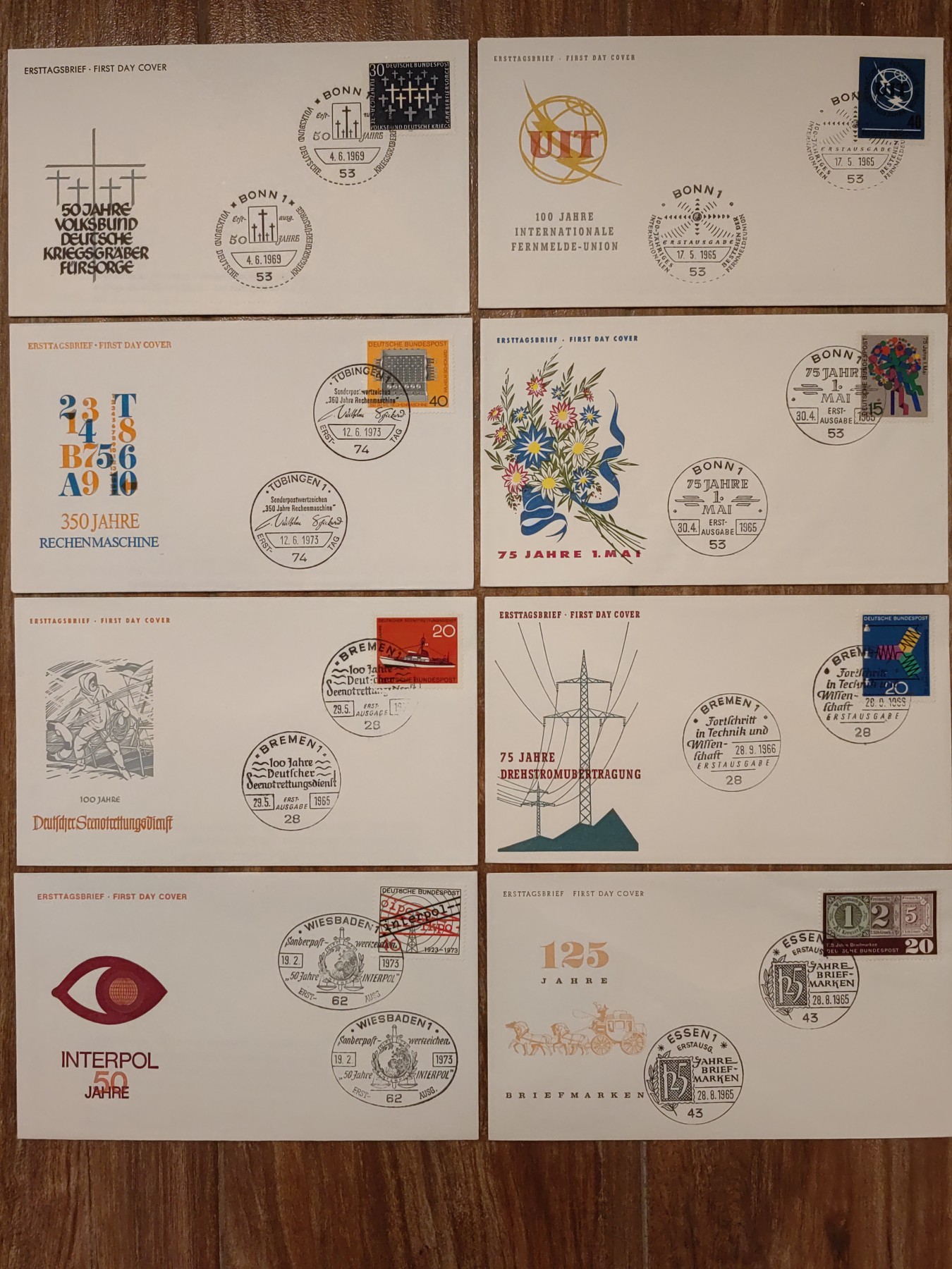 多国邮品🌞放大漏💥🔥💥组合专场 第③⑤场 德国不同主题首日封12件