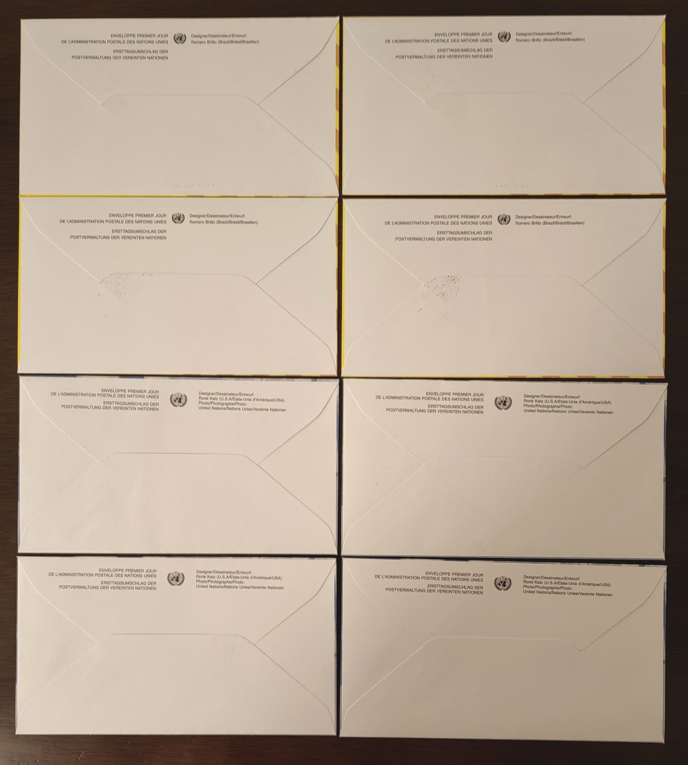 多国邮品🌞放大漏💥🔥💥组合专场 第③⑤场 联合国发行首日封2套