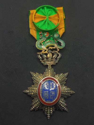 回流阁（第五期） - 法国安南青龙勋章军官级（银制）