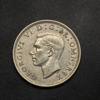 【铜匠收藏】第『64』精品币 精制币 银币 套币《接受代拍 代送NGC评级》 - 1946 英国 乔六 半克朗 银币 
