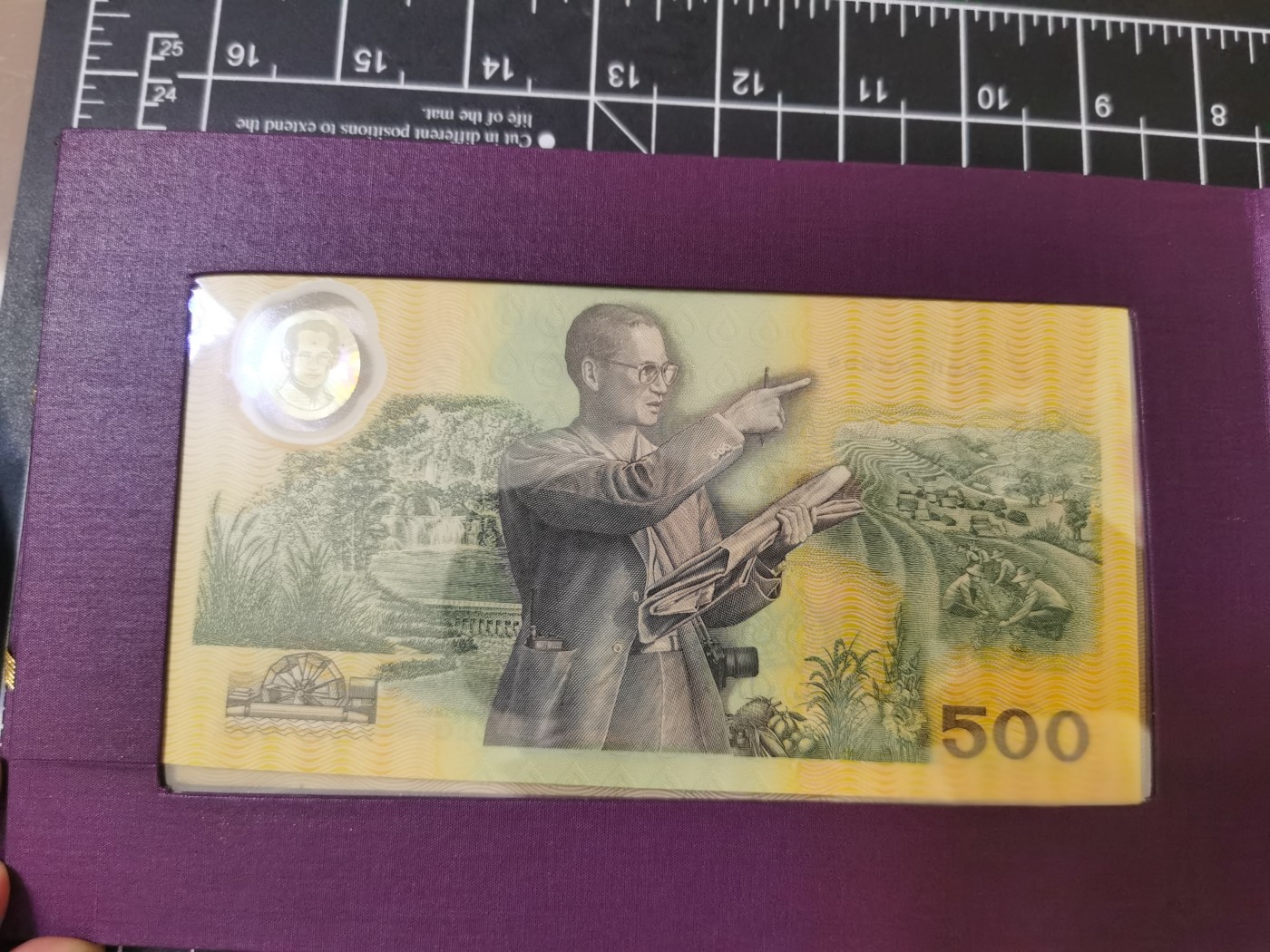 Immortal auction 纪念钞场 泰国纪念钞500，Unc