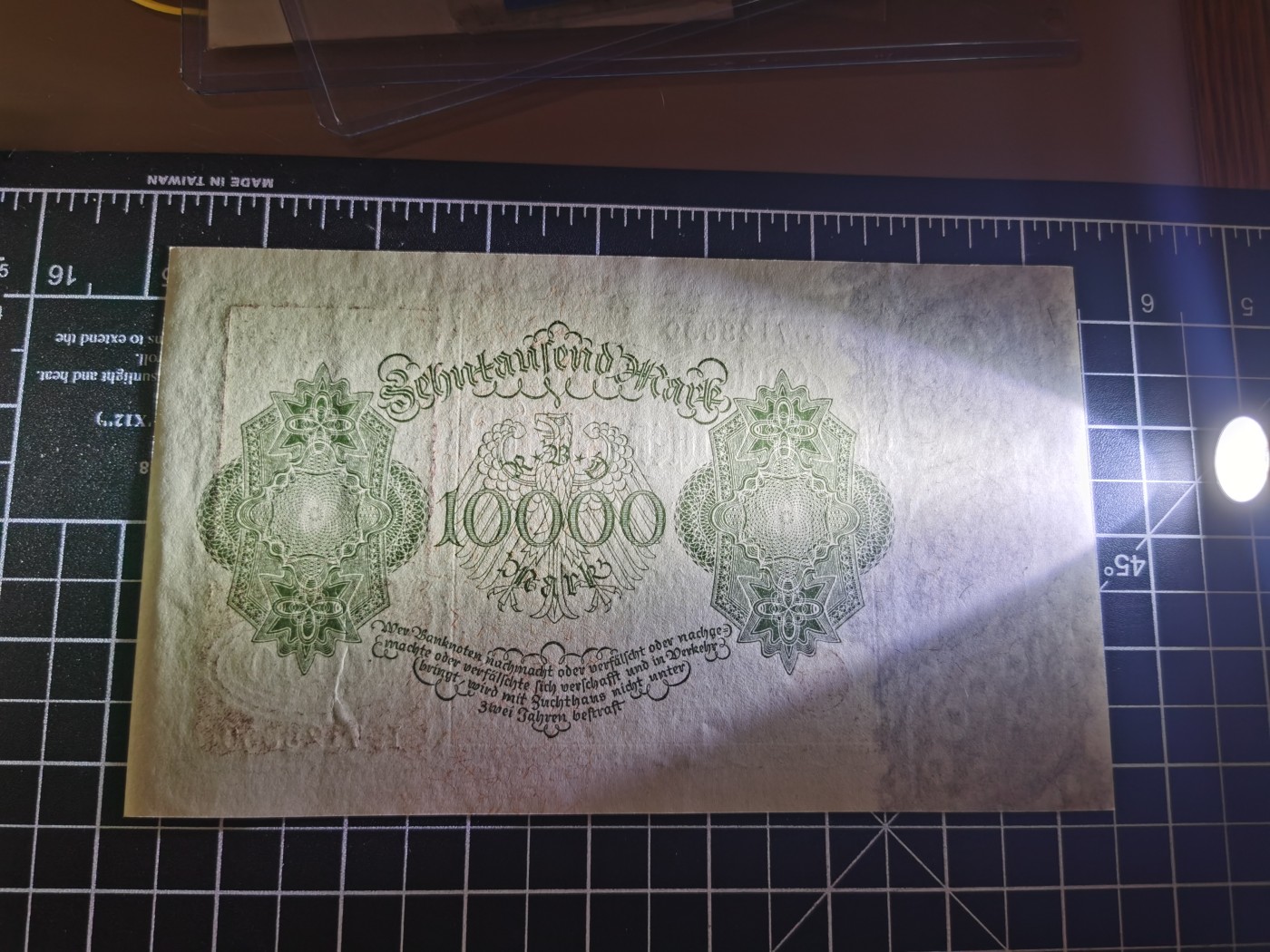 Immortal auction 纪念钞场 德国3张老款，1000+2M为旧，10000（1922）为Unc