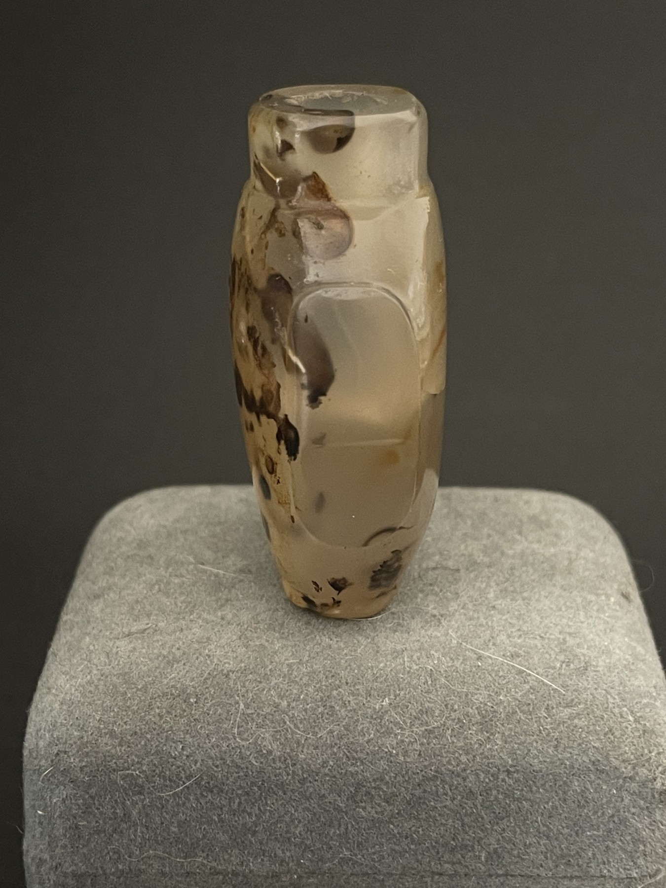 海外回流春节精品专场（二） 法国回流清代影子玛瑙鼻烟壶