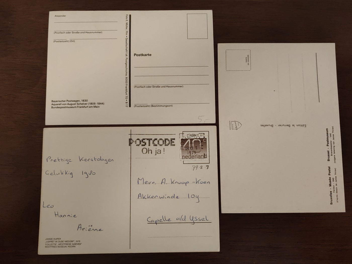 多国邮品🌞放大漏💥🔥💥组合专场 第③⑤场 世界名画明信片3件