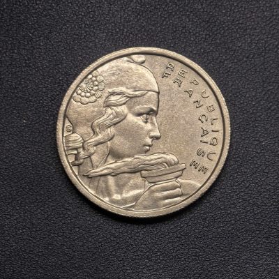 【铜匠收藏】第『64』精品币 精制币 银币 套币《接受代拍 代送NGC评级》 - 1955 法国100法郎 镍币 