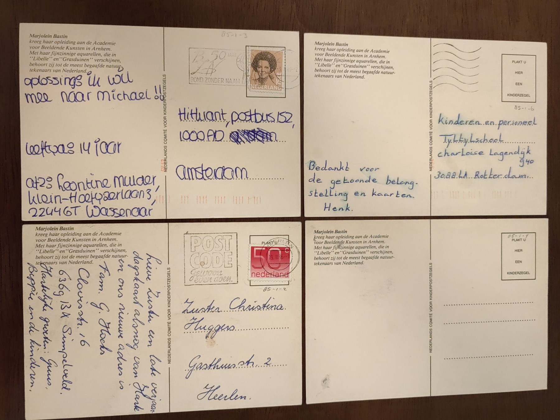 多国邮品🌞放大漏💥🔥💥组合专场 第③⑤场 荷兰松鼠绘画 4件