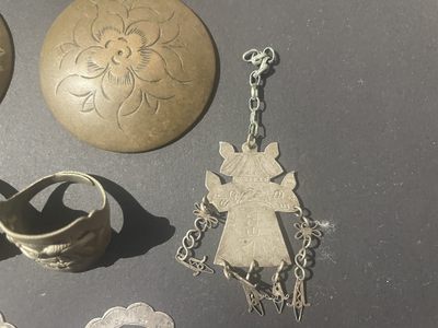 海外回流精品拍卖（五一专场） 回流清代民国银件铜件一组