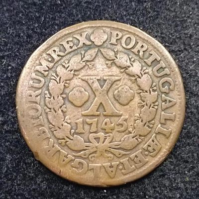 【淘币小摊】第二百一十八拍 散币场  周三到周日五连拍 满百包邮可预留 每周一发货  - 葡萄牙1745年10瑞斯克朗型大铜币