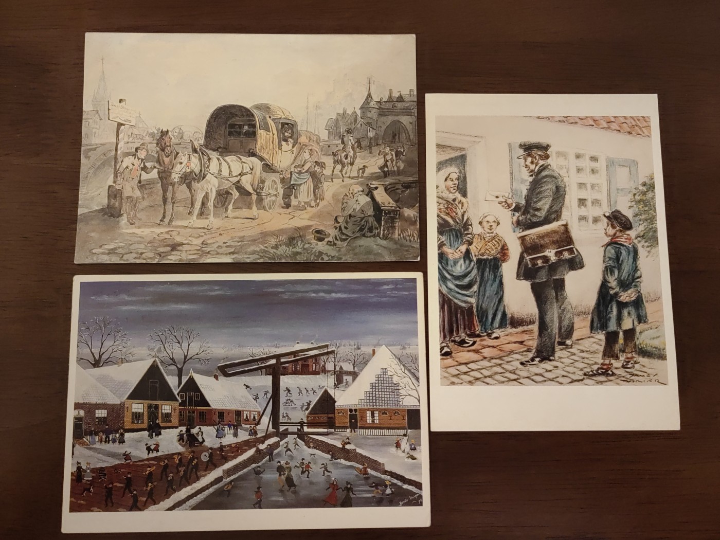 多国邮品🌞放大漏💥🔥💥组合专场 第③⑤场 世界名画明信片3件