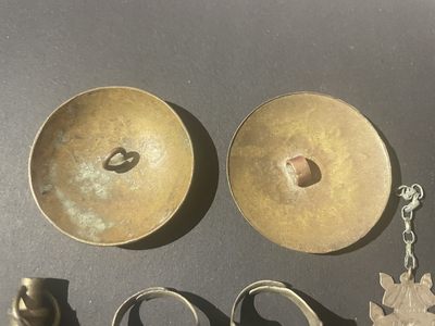 海外回流精品拍卖（五一专场） 回流清代民国银件铜件一组