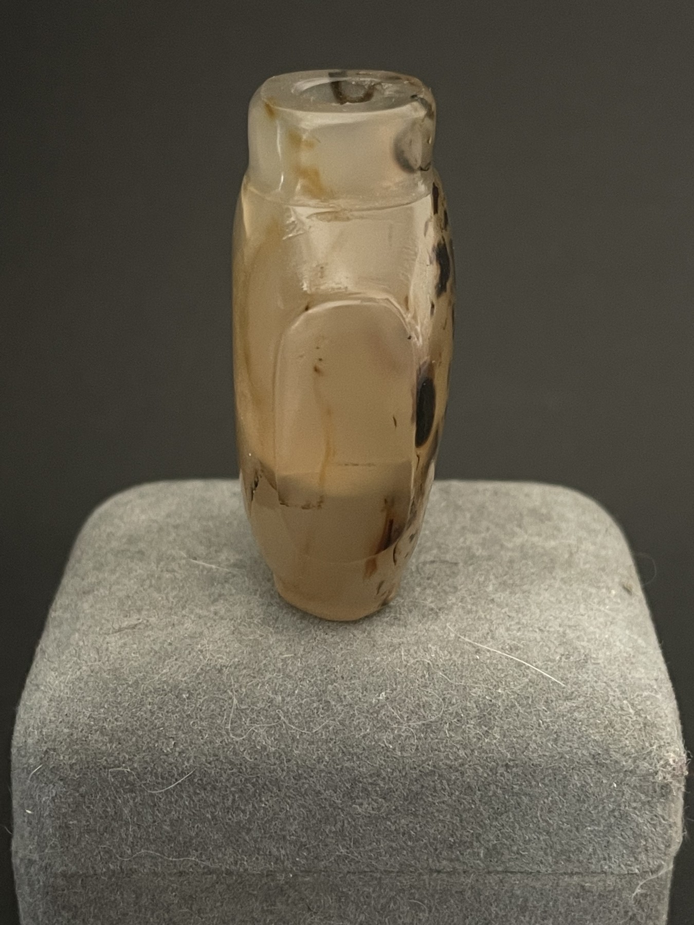 海外回流春节精品专场（二） 法国回流清代影子玛瑙鼻烟壶